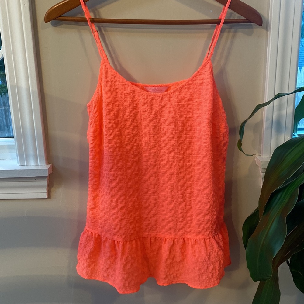 Lily Pulitzer peplum tank top